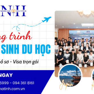 Nhân Lực Hà Tĩnh tuyển sinh du học hỗ trợ hồ sơ, visa trọn gói 
