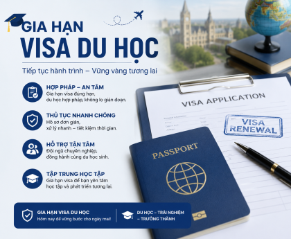 Gia hạn Visa du học - Nhân lực HT